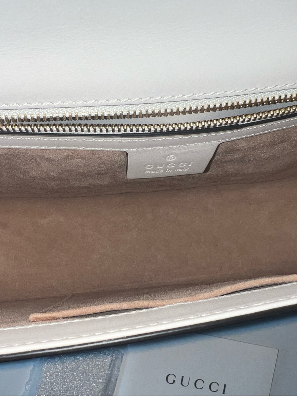 Gucci White Sylvie Floral Embroidered Leather Shoulder Bag - Picture 10 of 16